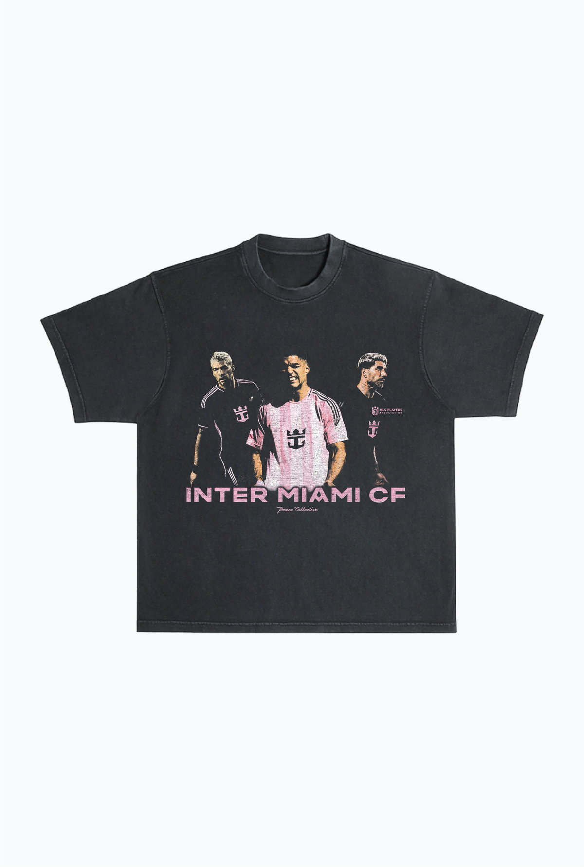Luis SuÃ¡rez Vintage Heavyweight Garment Dyed T-Shirt - Black