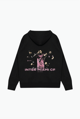 Lionel Messi Vintage Heavyweight Hoodie - Black