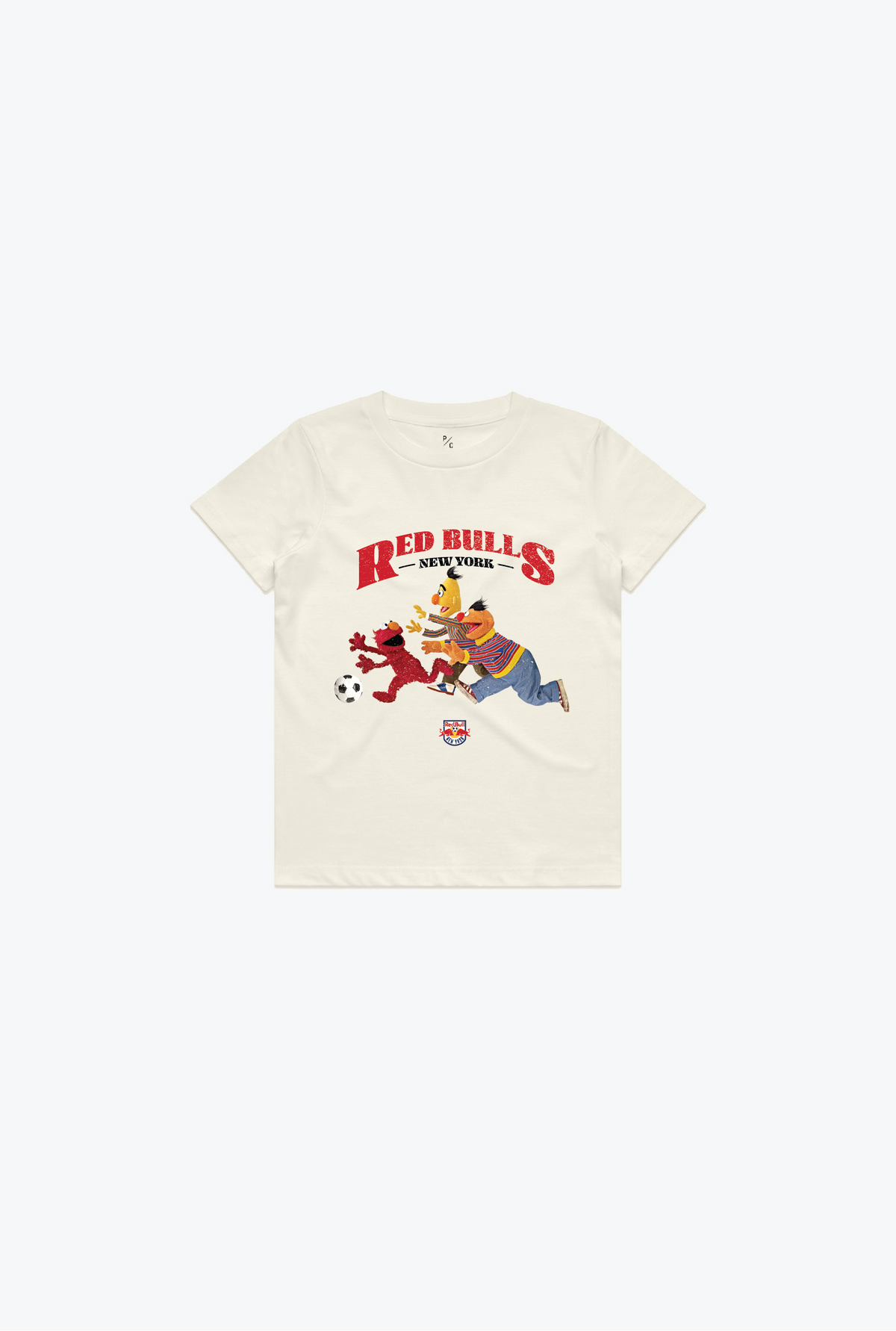 New York Red Bulls x Sesame Street Chase Kids T-Shirt - Ivory