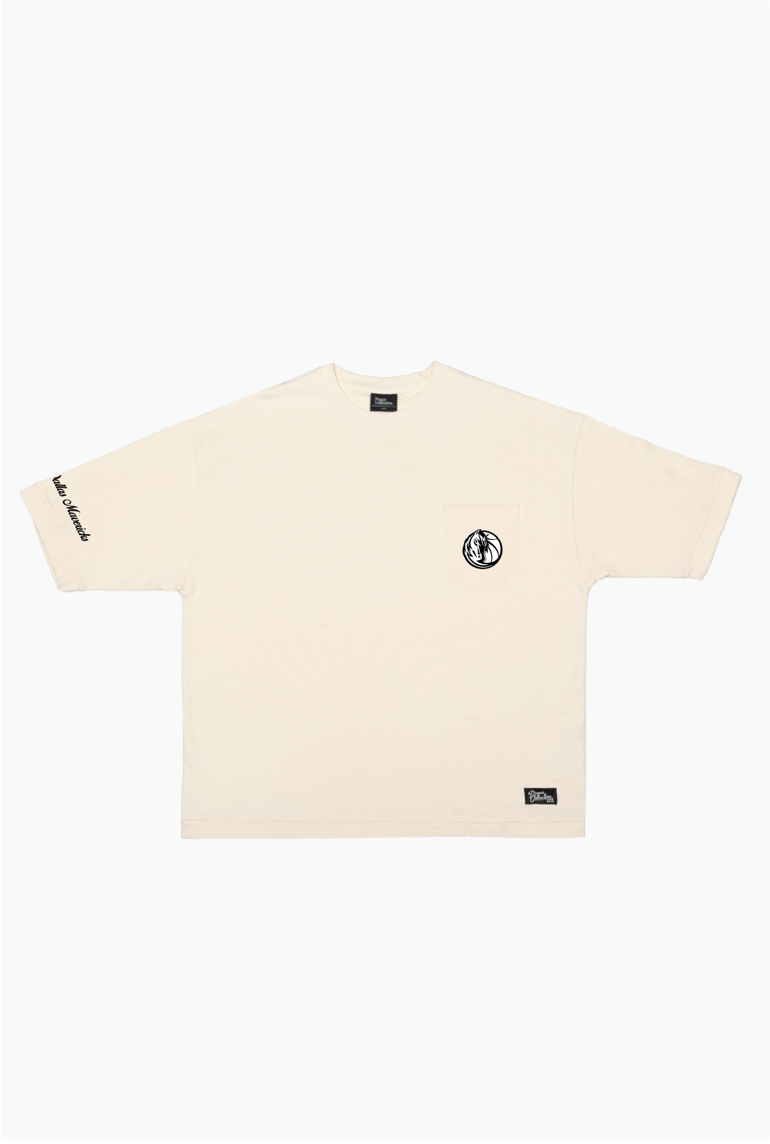 Dallas Mavericks Preppy Heavyweight Pocket T-Shirt - Ivory