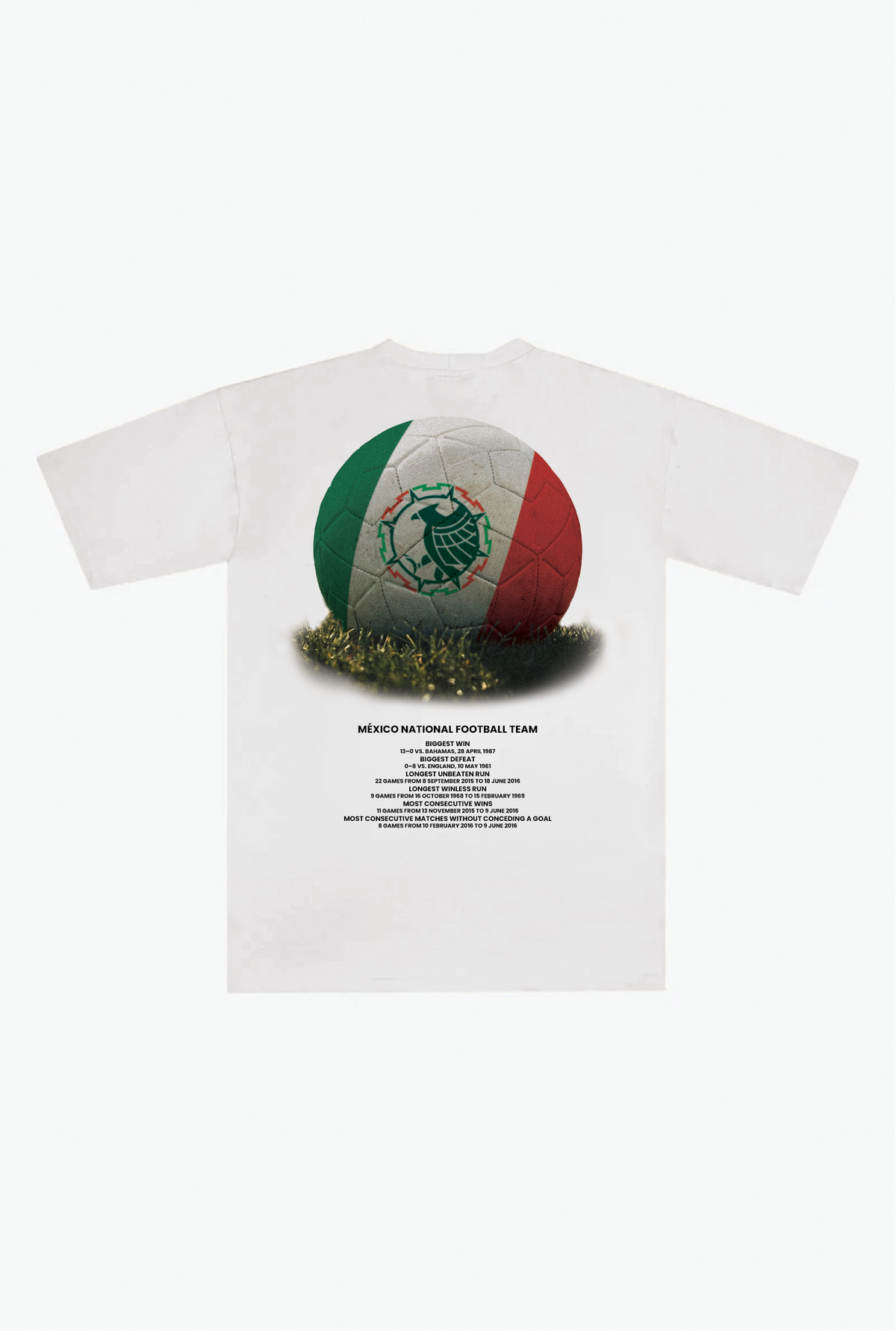 Mexico Football Heavyweight T-Shirt - White