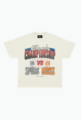 NBA Finals: San Antonio Spurs vs. New York Knicks Heavyweight T-Shirt - Icy Rock