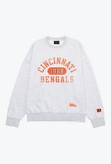 Cincinnati Bengals Athletic Club Heavyweight Crewneck - Ash