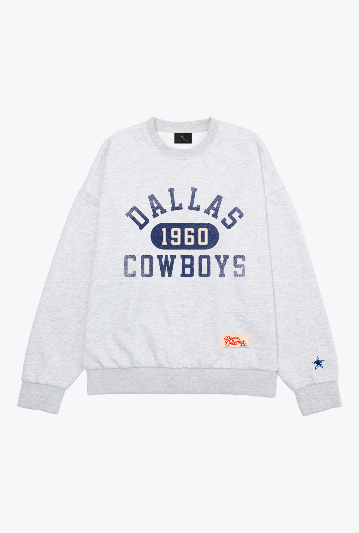 Dallas Cowboys Athletic Club Heavyweight Crewneck - Ash