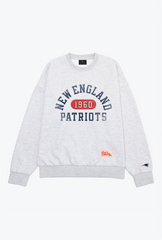 New England Patriots Athletic Club Heavyweight Crewneck - Ash