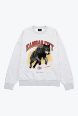 Kansas City Chiefs Mascot SuperHeavyâ¢ï¸ Crewneck - Ash