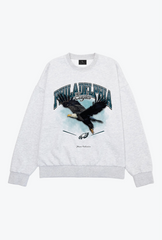 Philadelphia Eagles Mascot SuperHeavyâ¢ï¸ Crewneck - Ash
