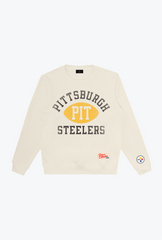 Pittsburgh Steelers Warm Up Heavyweight Crewneck - Ivory