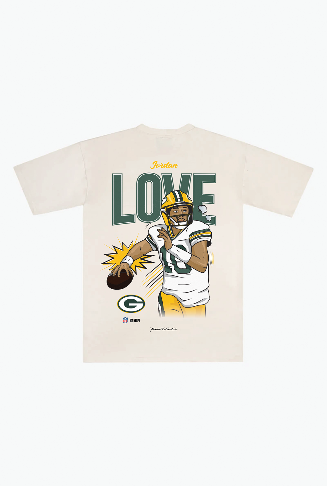Jordan Love Heavyweight T-Shirt - Ivory