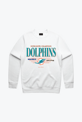 Miami Dolphins Vintage Crewneck - White