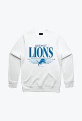 Detroit Lions Vintage Crewneck - White