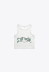 NSL Women's Cropped Tank - White