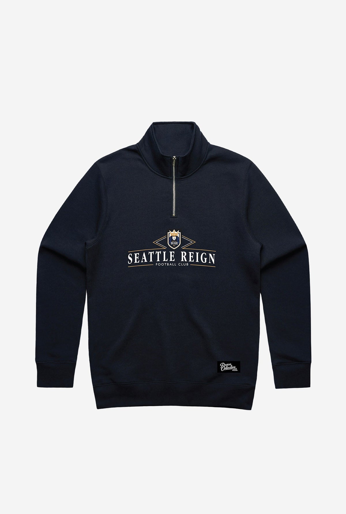 Seattle Reign FC Vintage Quarter Zip - Navy