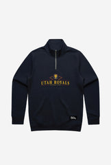 Utah Royals Vintage Quarter Zip - Navy