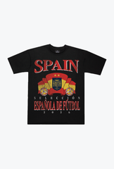 Spain 2026 World Cup Champions Heavyweight T-Shirt - Black
