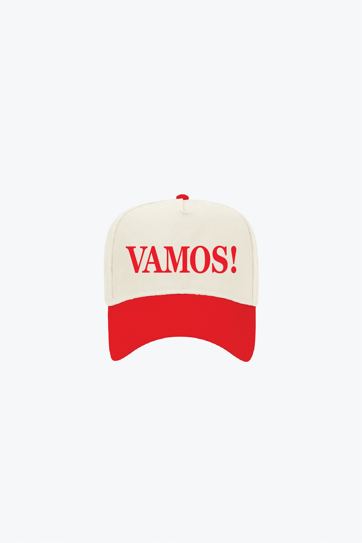 Spain A-Frame Cap - Ivory / Red