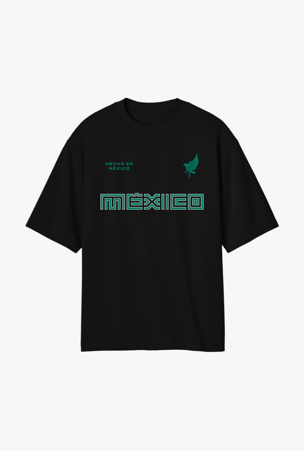 Mexico Tri-Logo Heavyweight T-Shirt - Black
