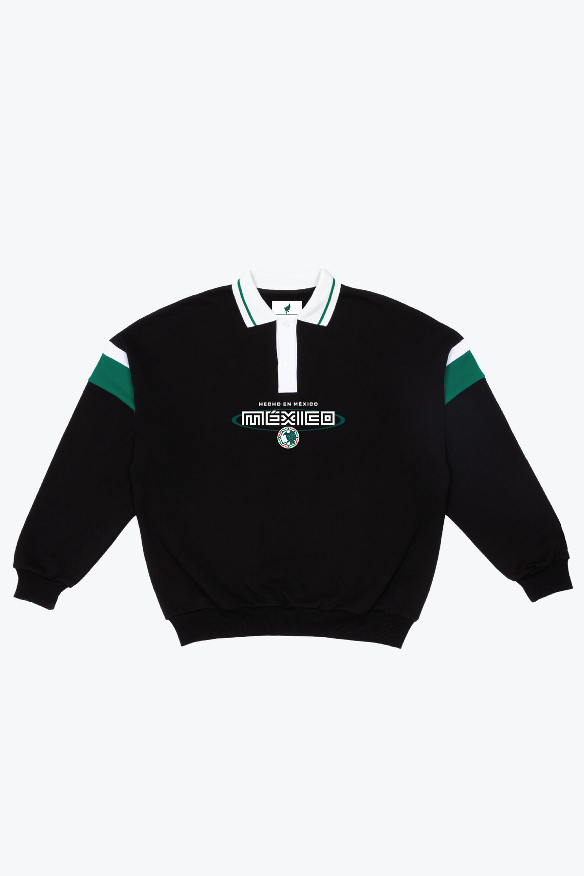 Mexico Oversized Rugby - Black / Forest Green