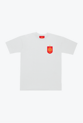Spain Football Heavyweight T-Shirt - White