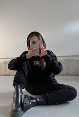 New York Giants Logo Heavyweight Hoodie - Black