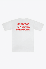 Mental Breakdown Heavyweight T-Shirt - White