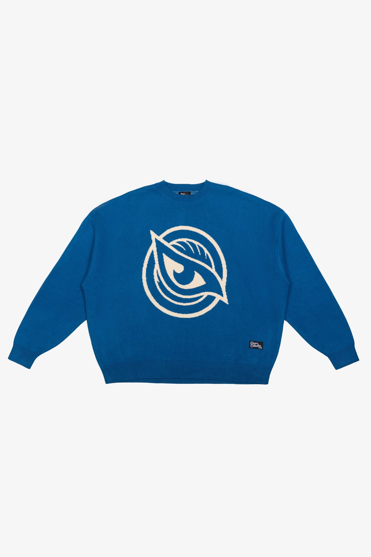 Vancouver Goldeneyes Logo Oversized Knit Sweater - Pacific Blue