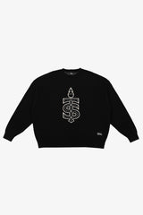 Toronto Sceptres Logo Oversized Knit Sweater - Black