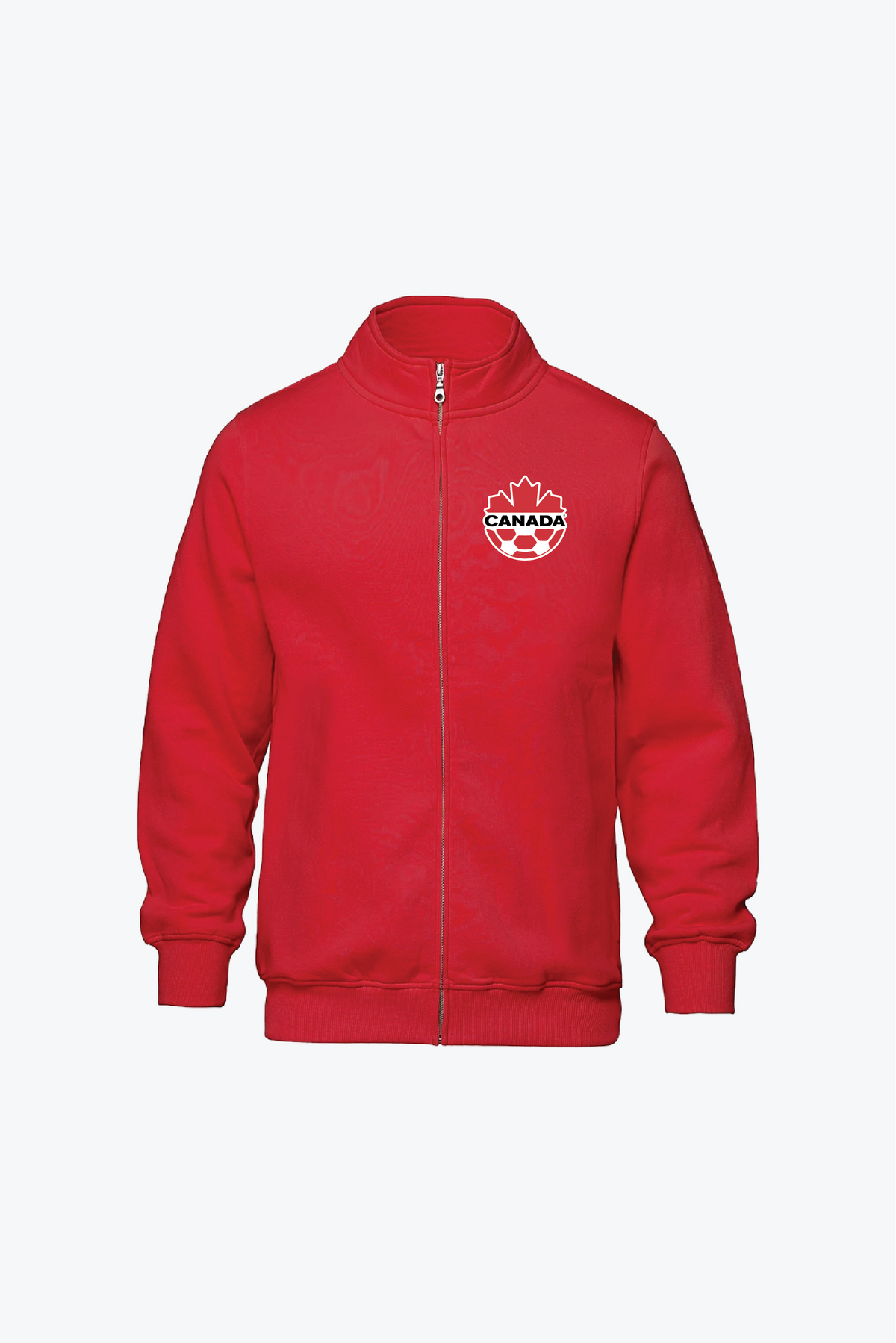 Canada Soccer Full Zip Sweater - Red
