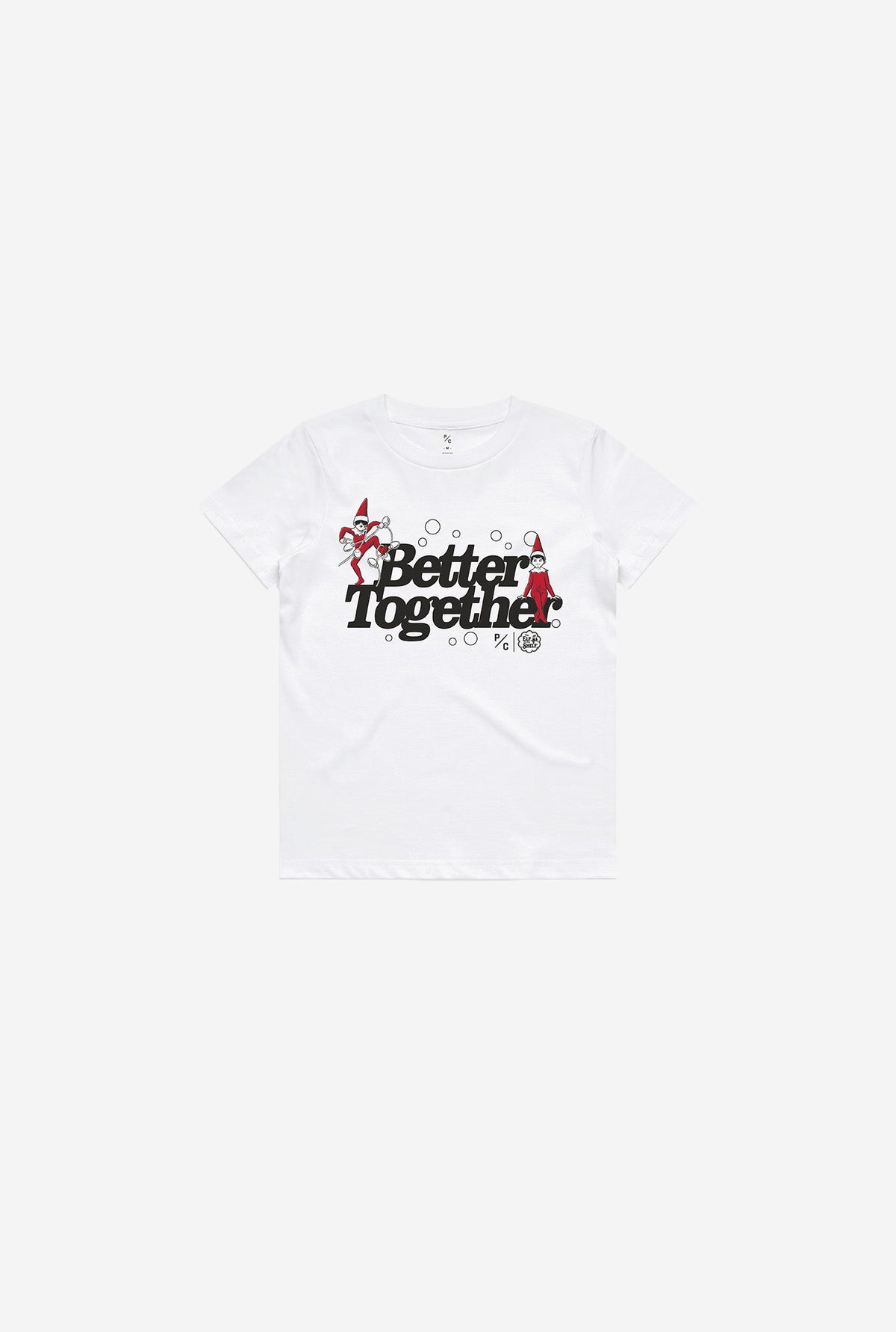 P/C x The Elf on the ShelfÂ®: Better Together Youth T-Shirt - White