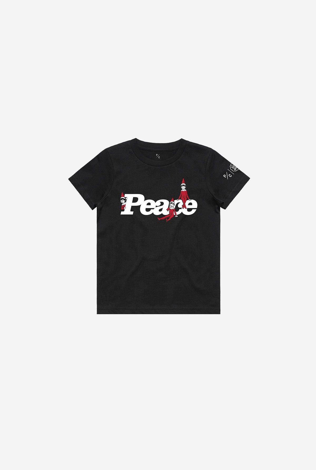 P/C x The Elf on the ShelfÂ®: Peace Youth T-Shirt - Black