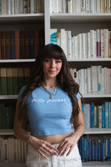 Polly Pocketâ¢ x P/C Y2K Baby Tee - Baby Blue
