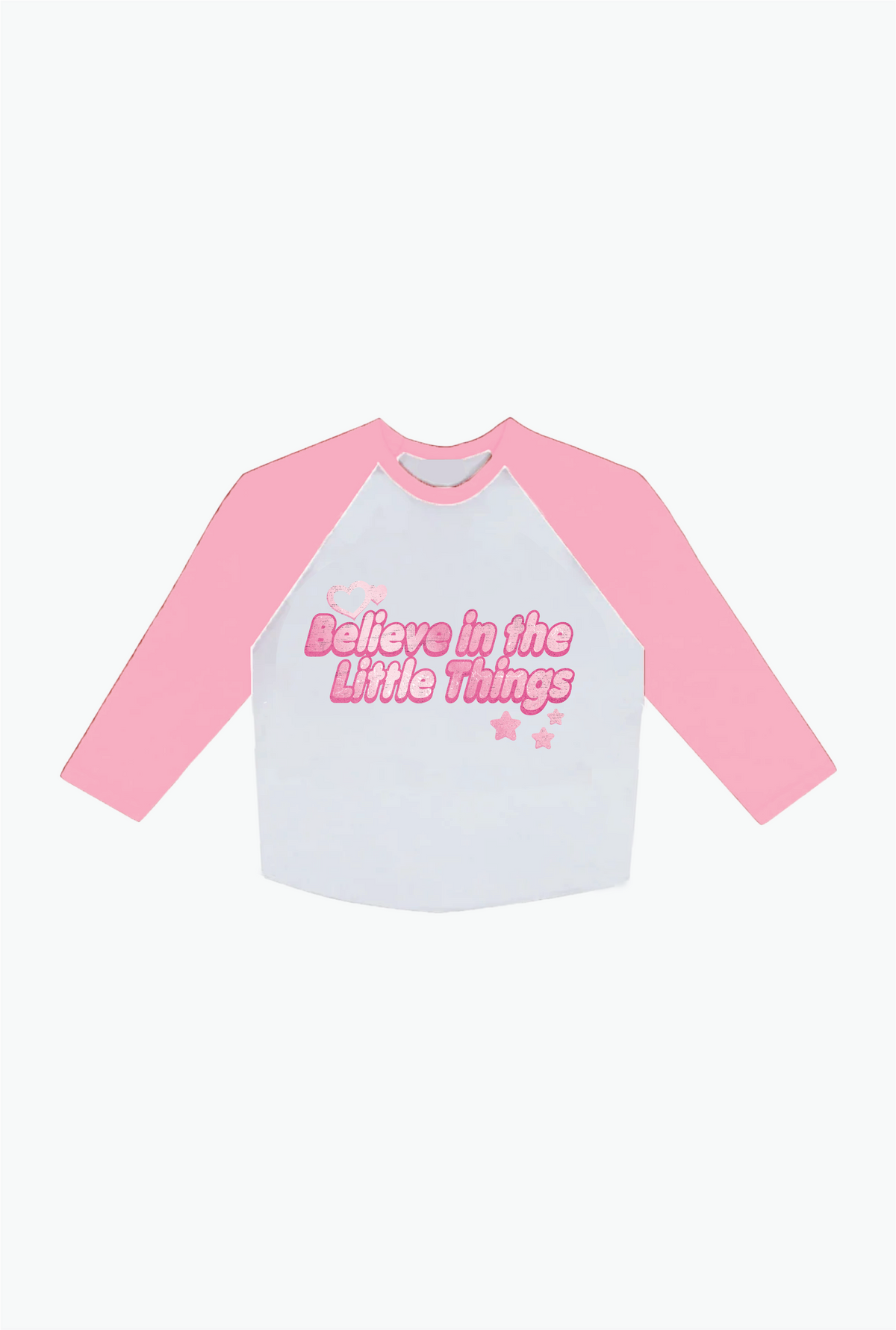 Polly Pocketâ¢ x P/C Little Things Cropped Raglan - White/Pink