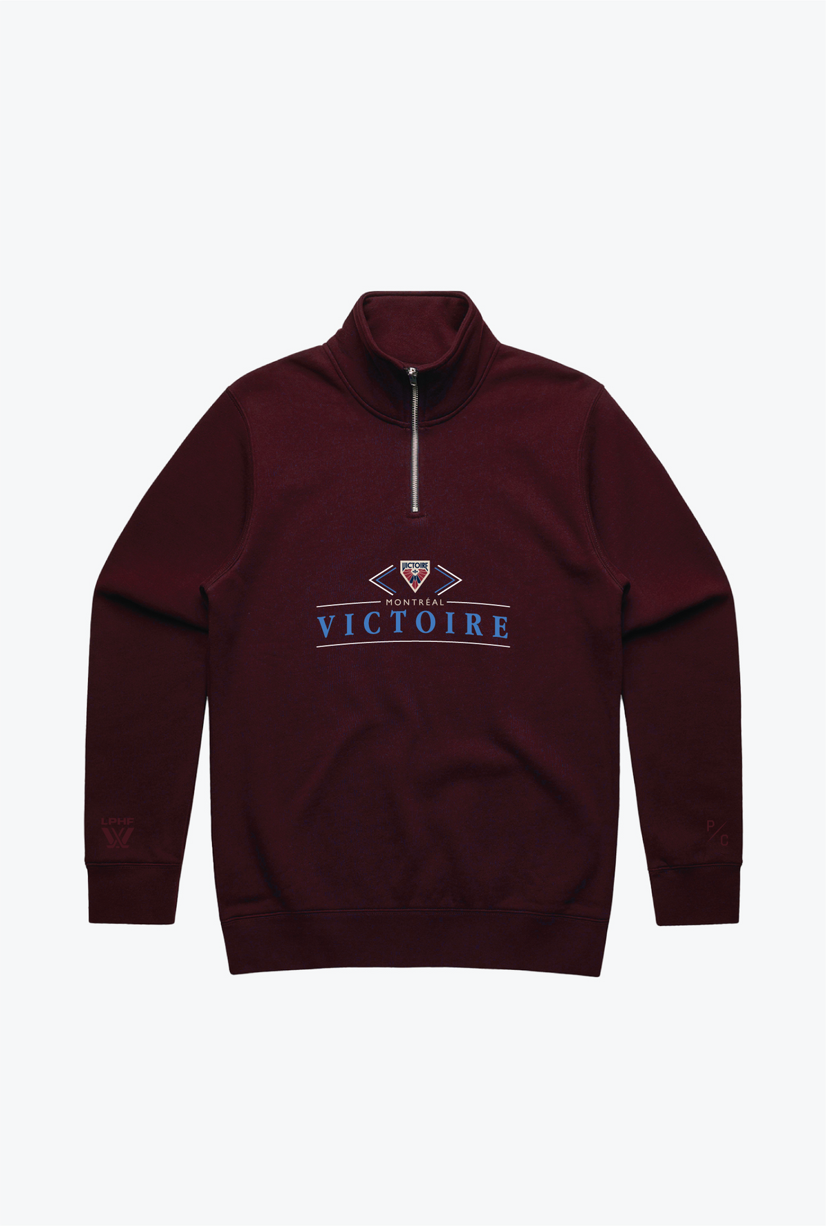 MontrÃ©al Victoire Quarter Zip - Maroon