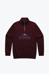 MontrÃ©al Victoire Quarter Zip - Maroon