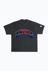 MontrÃ©al Victoire Graffiti Heavyweight Garment Dyed T-Shirt - Off Black