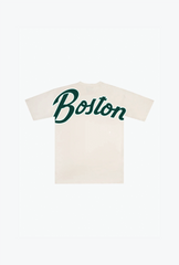 Boston Fleet Spirit Script Youth Heavyweight T-Shirt - Ivory