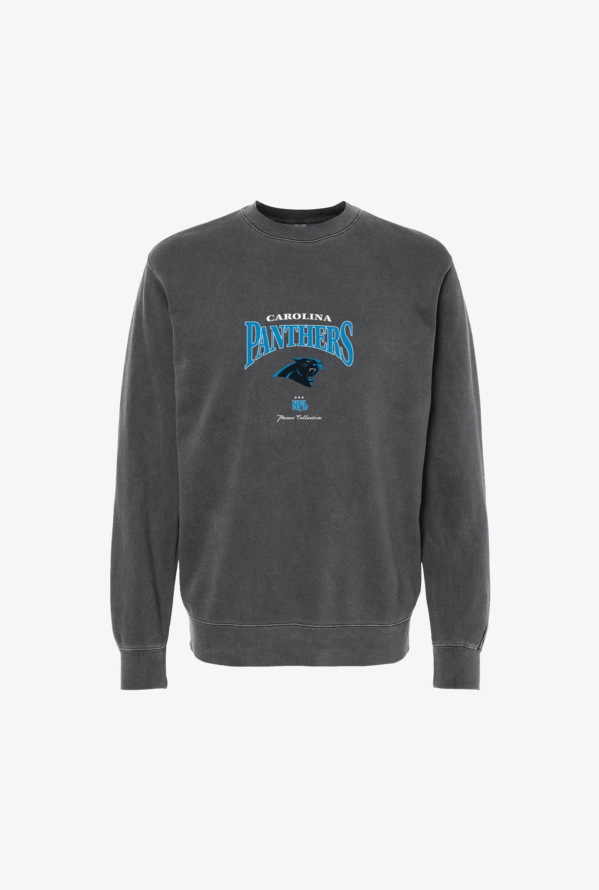 Carolina Panthers Vintage Embroidered Crewneck - Black