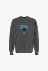 Carolina Panthers Vintage Embroidered Crewneck - Black