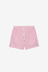 Peace Basics Poplin Striped Shorts - Red
