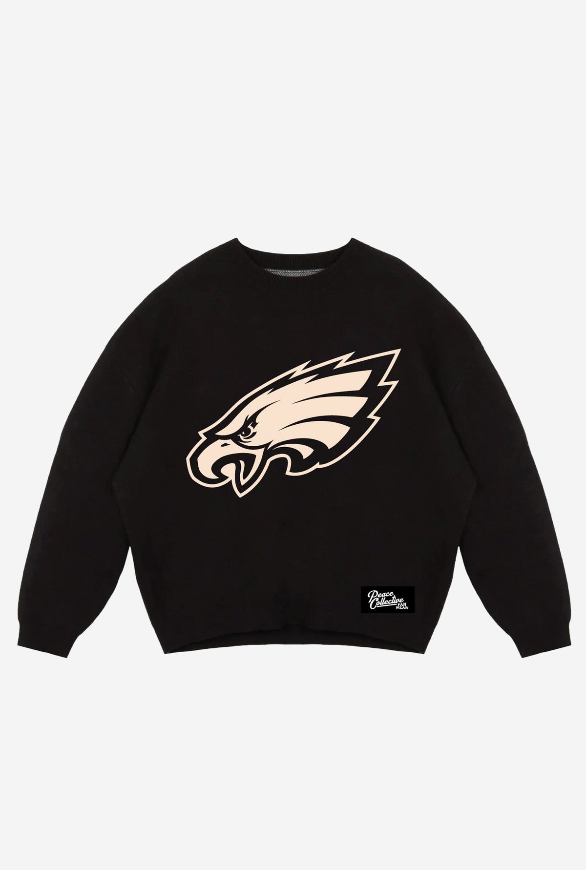 Philadelphia Eagles Oversized Knit Sweater - Black