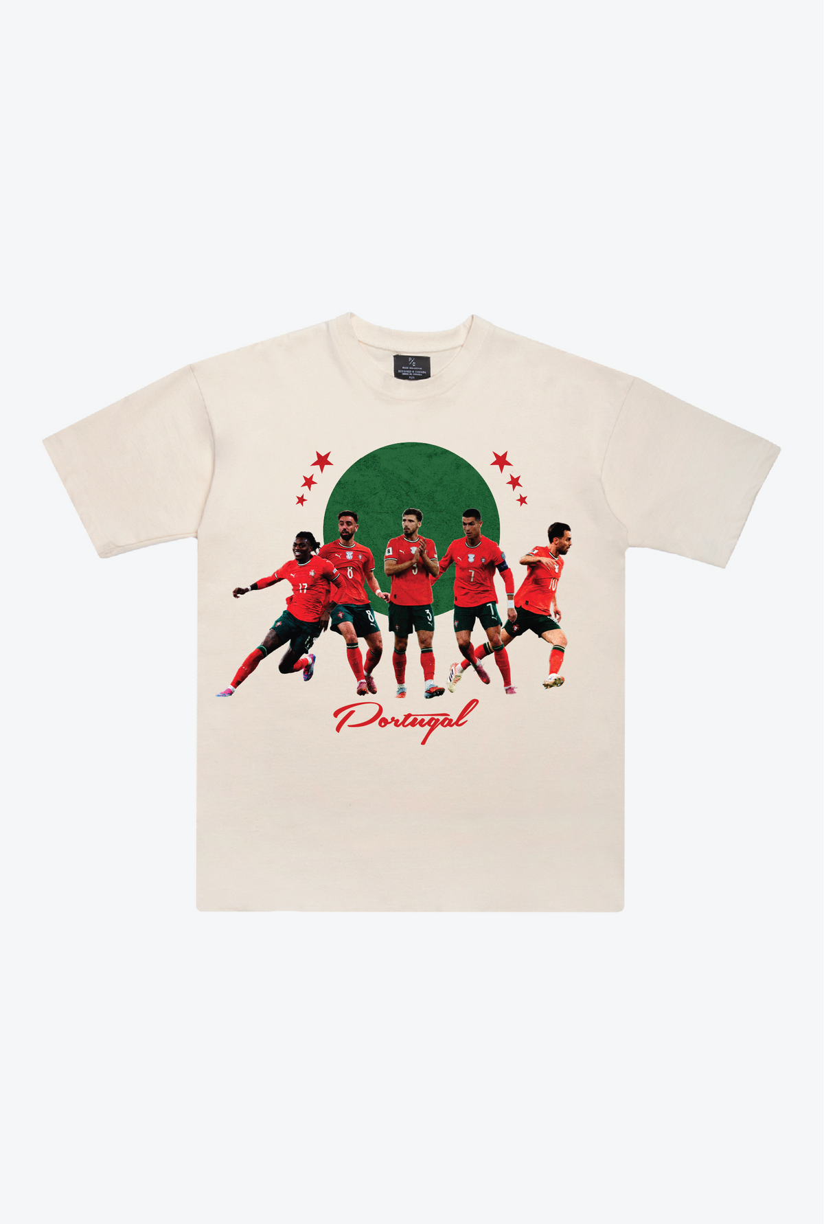 Portugal Team Heavyweight T-Shirt - Ivory
