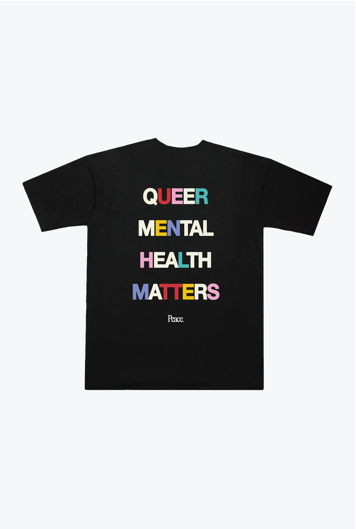 Queer Mental Health Matters Heavyweight T-Shirt - Black