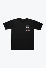Queer Mental Health Matters Heavyweight T-Shirt - Black
