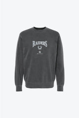 Las Vegas Raiders Vintage Embroidered Crewneck - Black