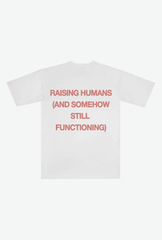 Raising Humans Heavyweight T-Shirt - White