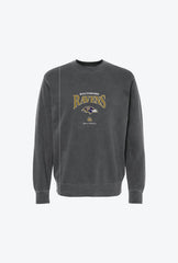 Baltimore Ravens Vintage Embroidered Crewneck - Black