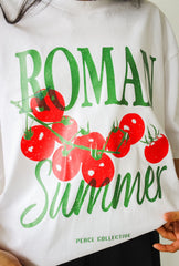 Roman Summer Heavyweight T-Shirt - White