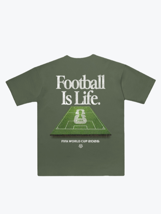 FIFA World Cup 2026â¢ Football is Life Heavyweight T-Shirt - Olive