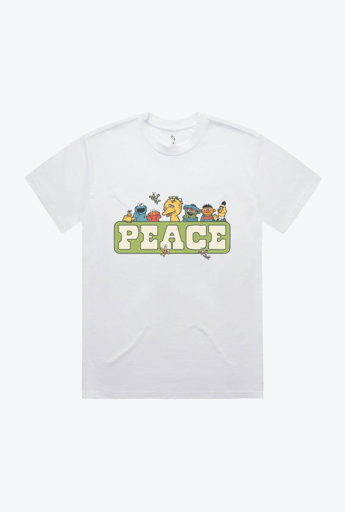 Sesame Street Peace T-Shirt - White