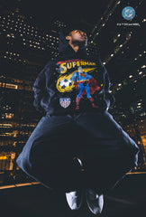 US Soccer | DC Superman Comet Relaxed Hoodie - Black